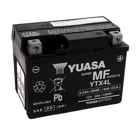 Batterie Moto Yuasa YTX4L / Activée Usine
