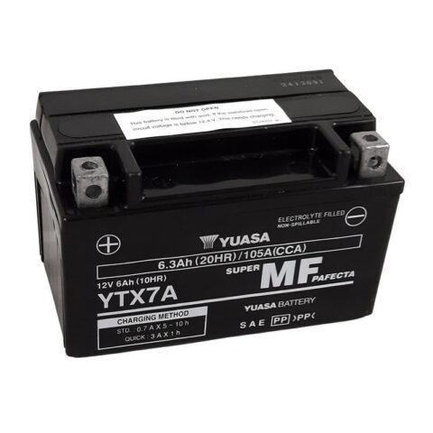 Batterie Moto Yuasa YTX7A / Activée Usine